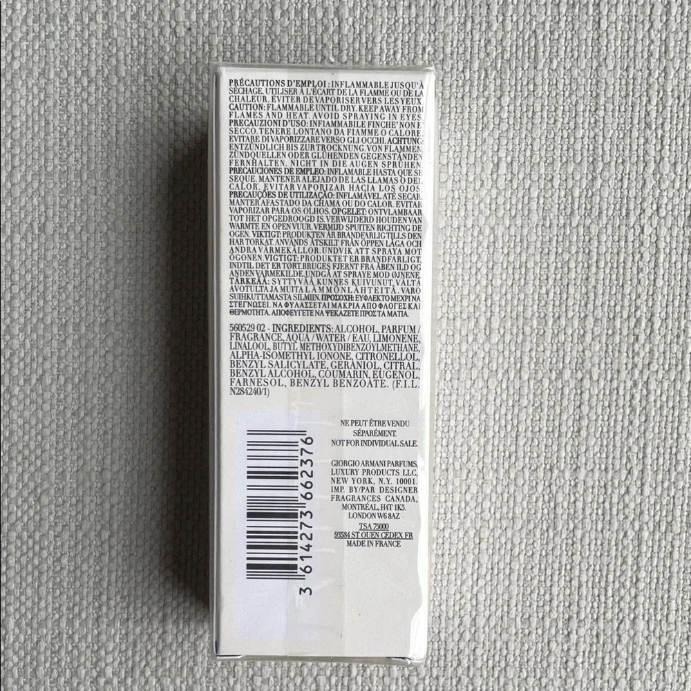 Armani Beauty Acqua di gio fragrance travel Spray 15ml